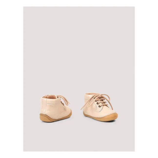 Bootie Lace-up Sneakers | Cream