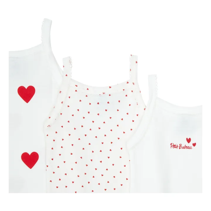 Lot 3 Bodies à Bretelles Coton Bio | Ecru- Image produit n°1