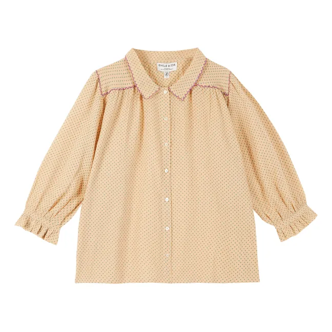 Blouse à Pois - Collection Femme  | Rose pêche