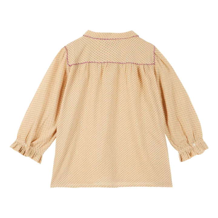 Blouse à Pois - Collection Femme  | Rose pêche- Image produit n°1