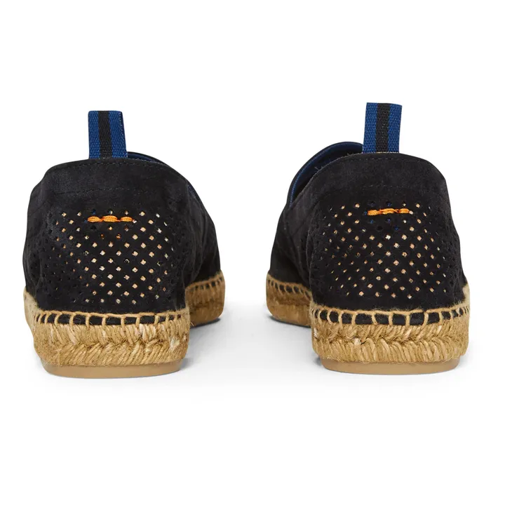 Espadrilles Pablo Suède Perforées | Noir- Image produit n°2