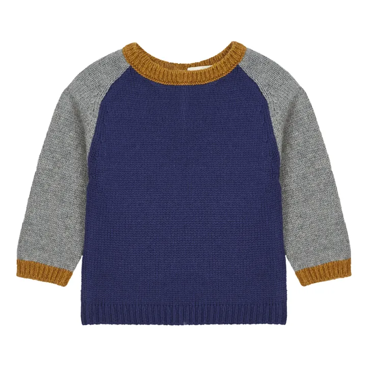 Jersey de lana merina Poa | Azul- Imagen del producto n°0