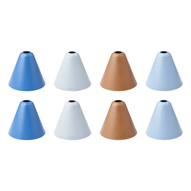 Cones - Set of 8 | Azure blue