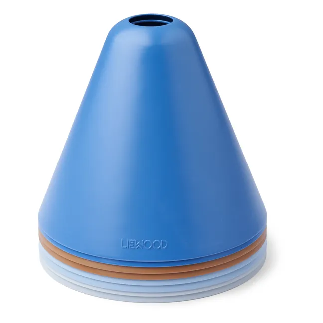 Cones - Set of 8 | Azure blue