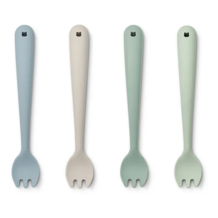 Silicone Forks - Set of 4 | Mint Green- Product image n°0