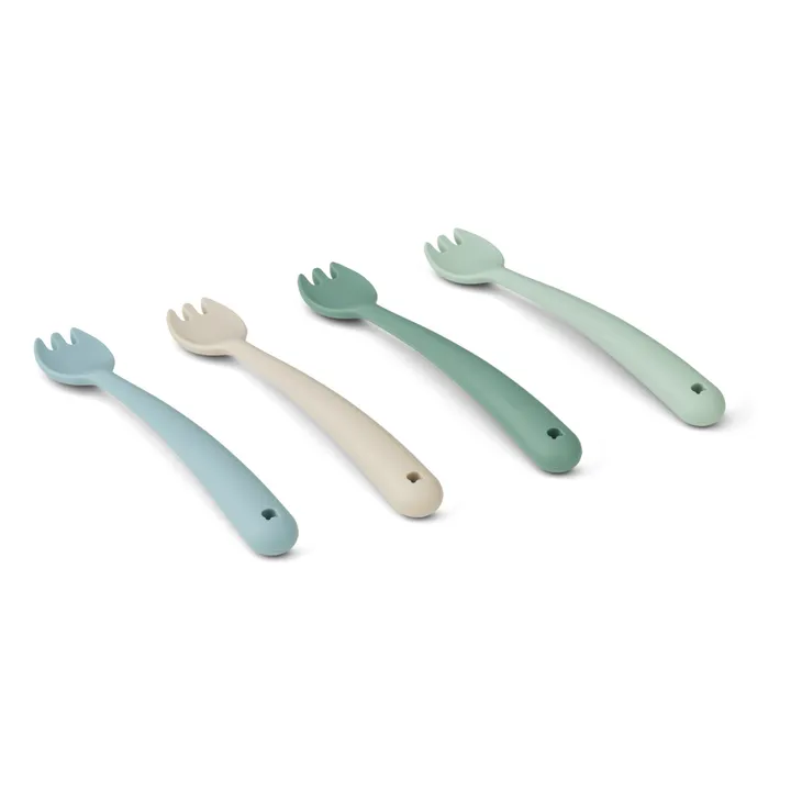 Silicone Forks - Set of 4 | Mint Green- Product image n°2