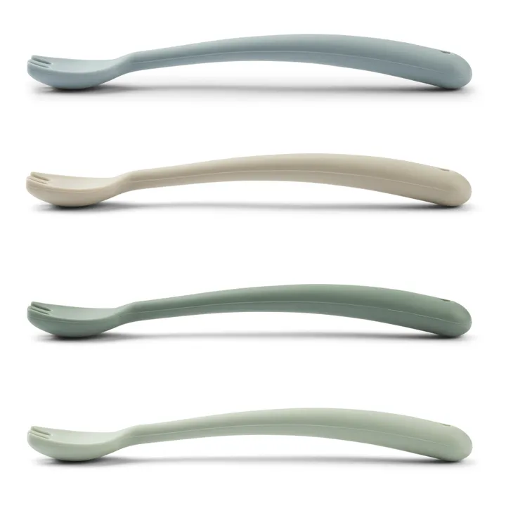 Silicone Forks - Set of 4 | Mint Green- Product image n°1