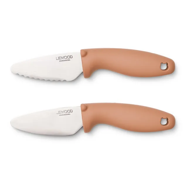 Perry Stainless Steel Knives - Set of 2 | Pale pink