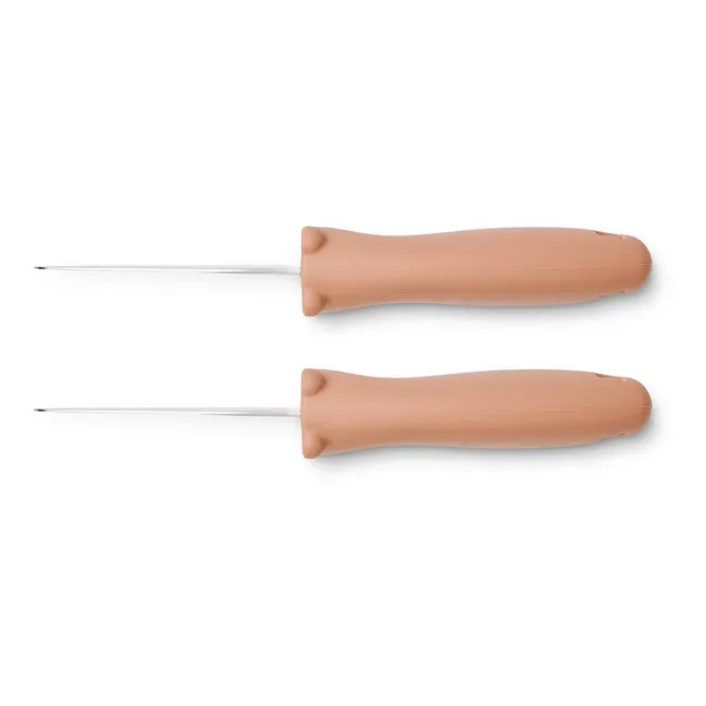Perry Stainless Steel Knives - Set of 2 | Pale pink
