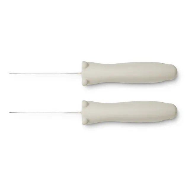 Perry Stainless Steel Knives - Set of 2 | Beige