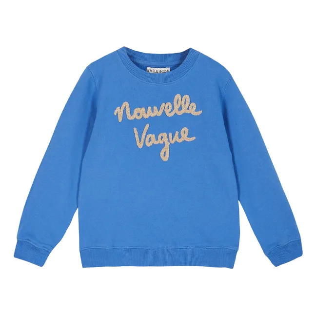 Sweatshirt aus Bio-Baumwolle Nouvelle Vague | Blau