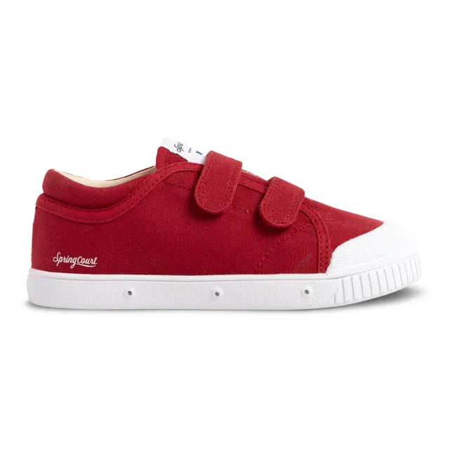 Baskets Basses Scratchs G2 Canvas | Rouge