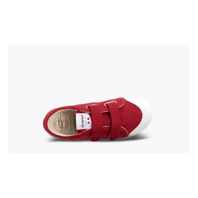 Baskets Basses Scratchs G2 Canvas | Rouge