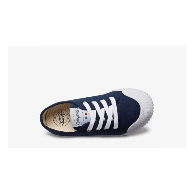 Zip G2 Heavy Lowrise Canvas Sneakers | Navy blue