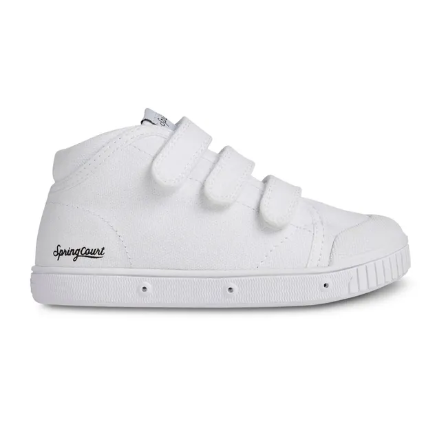 Baskets Montantes Scratchs B2 Canvas | Blanc