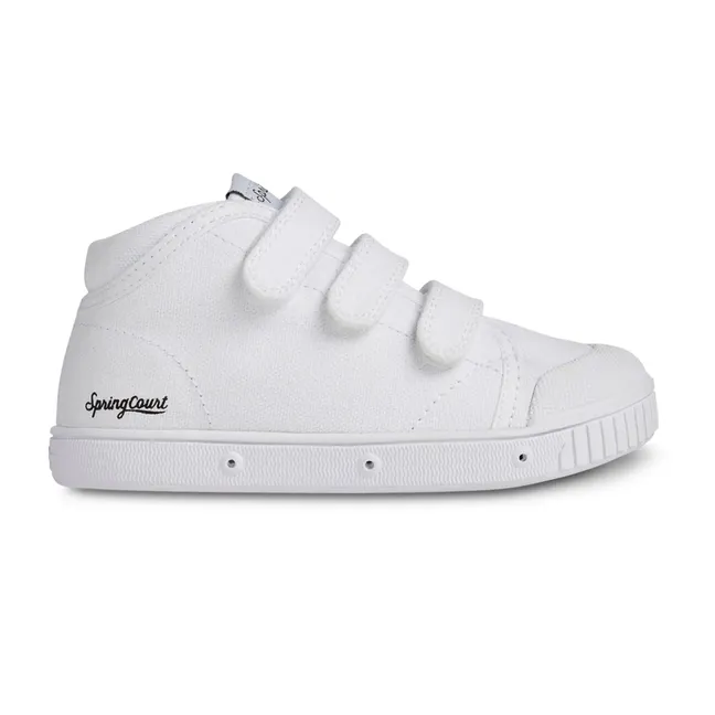 hohe Sneakers mit Schnürsenkel B2 Canvas | Weiß