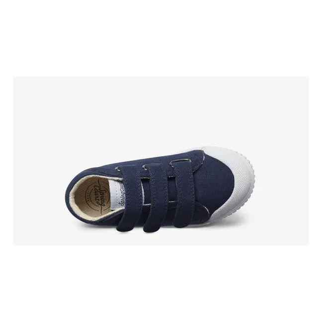 hohe Sneakers mit Schnürsenkel B2 Canvas | Navy