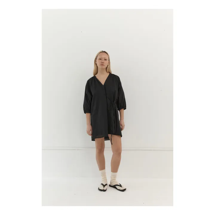 The Double Tencel Dress | Black- Product image n°0