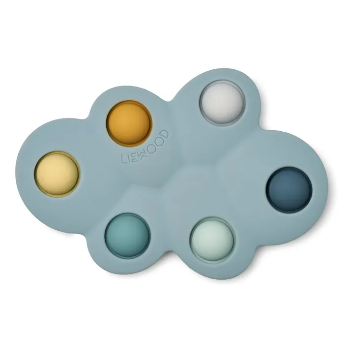Pop it-Spielzeug aus Silikon Wolken | Blau- Produktbild Nr. 0