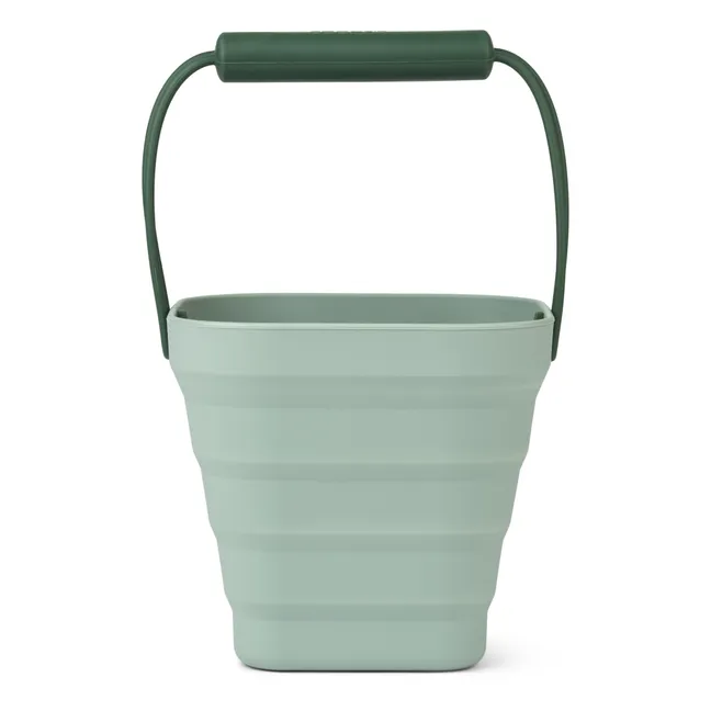 Seau de plage en silicone Abelone | Peppermint/Garden green