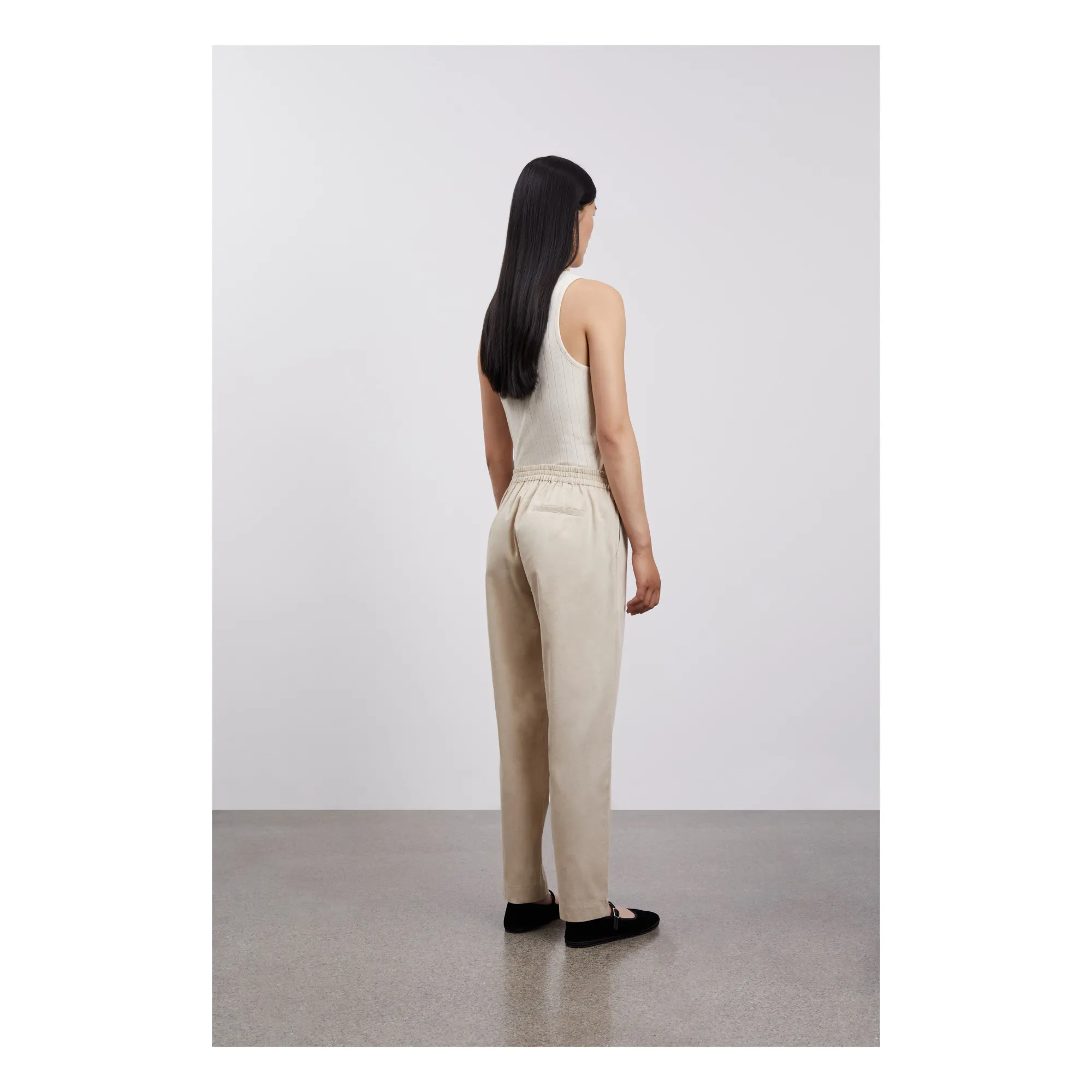 Pantalon Abby Coton Bio | Sable- Image produit n°4