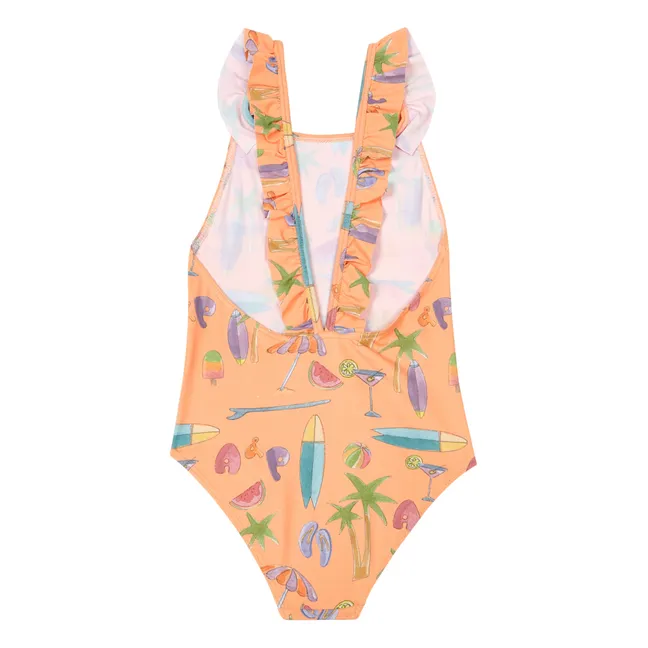 Damase One-piece Swimsuit | Apricot