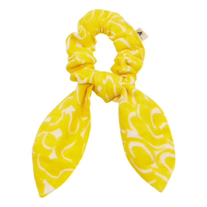 Danis Knot Bow Scrunchy | Yellow- Product image n°0