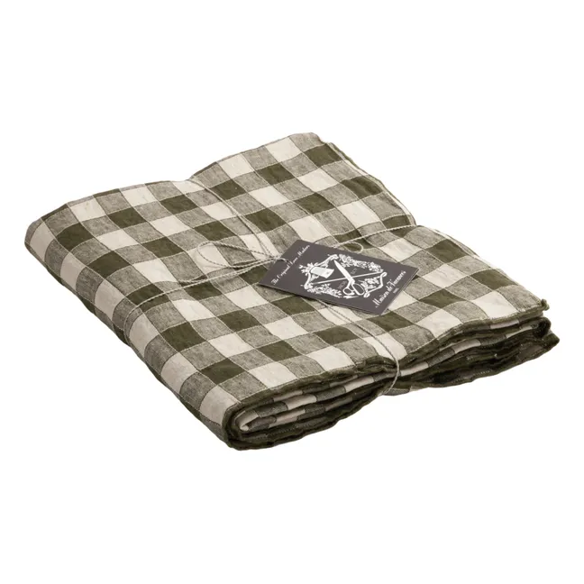 Nappe Bourdon en toile vintage vichy | Laurier