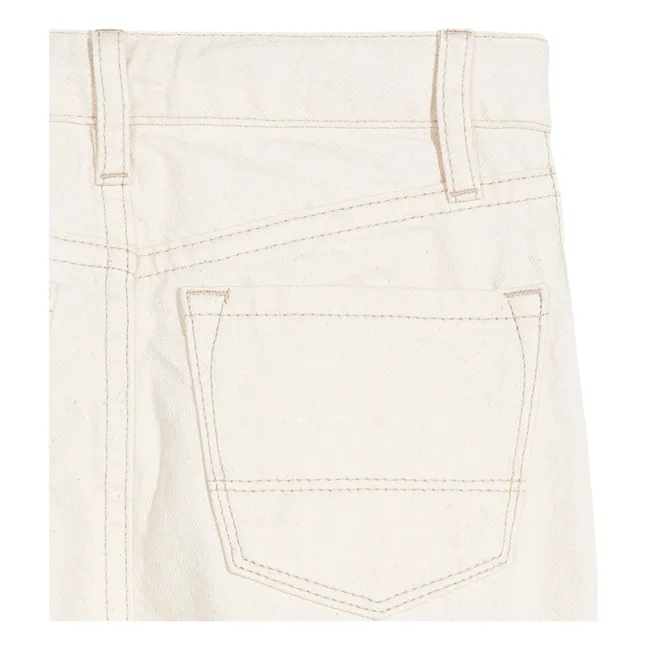 Jeans gerade Popies | Weiß
