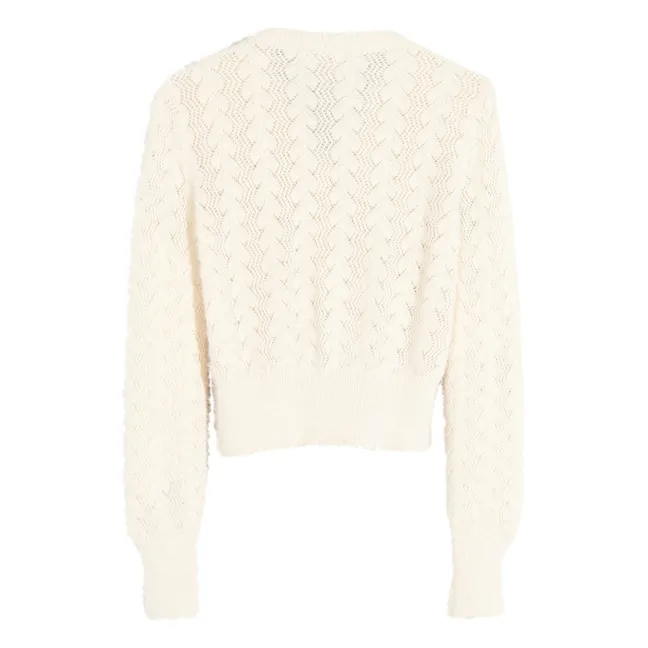 Cuddly Contentment Light Pink Cable Knit Cropped Sweater