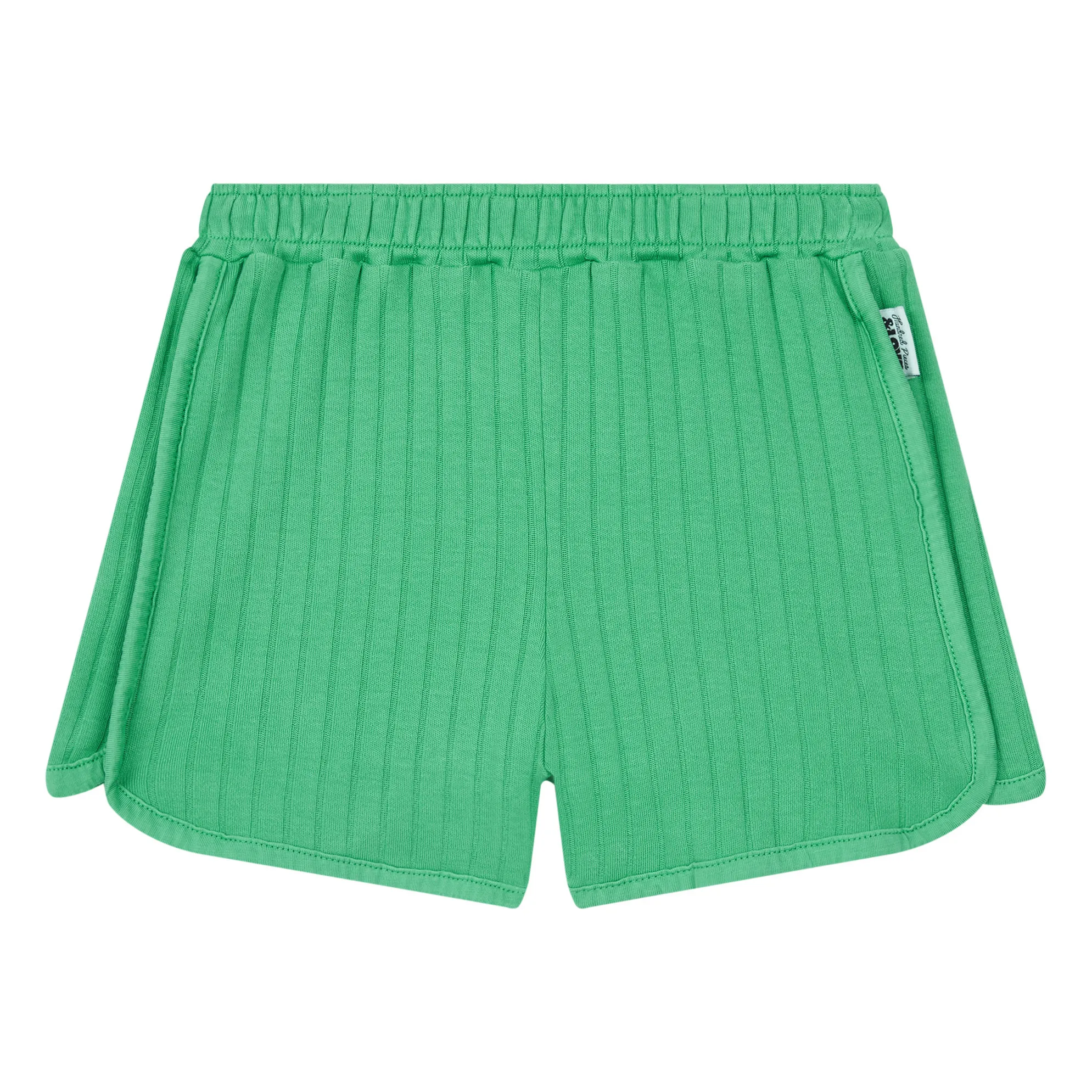 Hundred Pieces Green Organic Cotton Ribbed Shorts