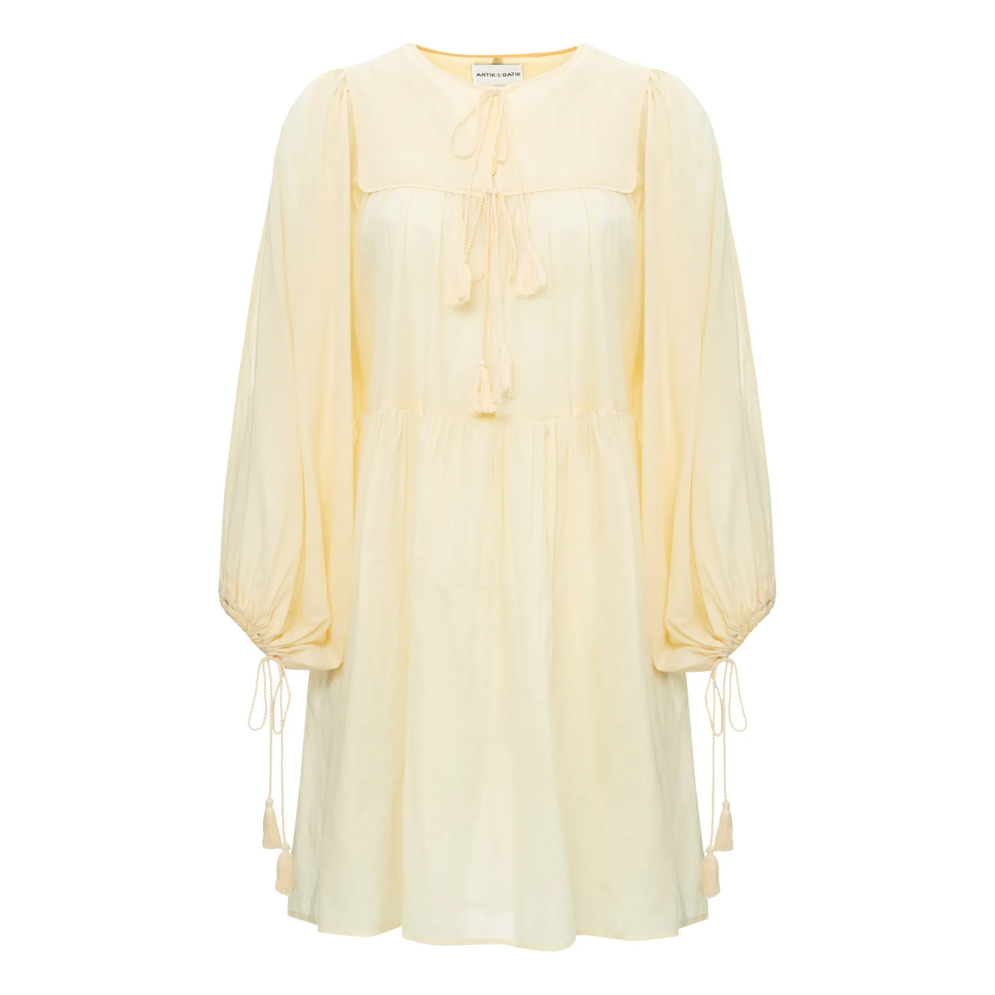 Antik Batik Pale Yellow Hita Dress
