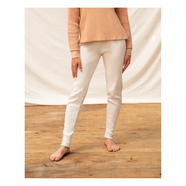 Organic Cotton Leggings - Women’s Collection  | Ecru