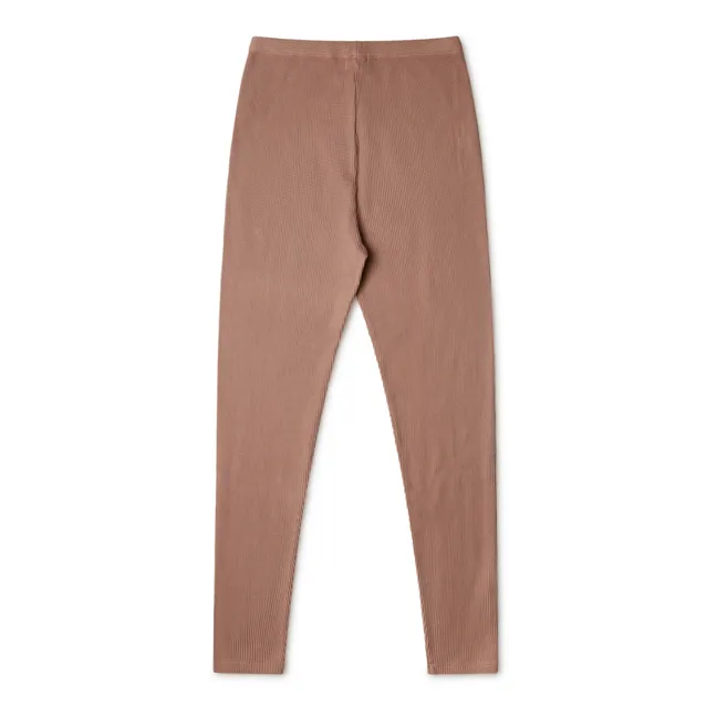 Legging aus Bio-Baumwolle - Damenkollektion  | Terracotta