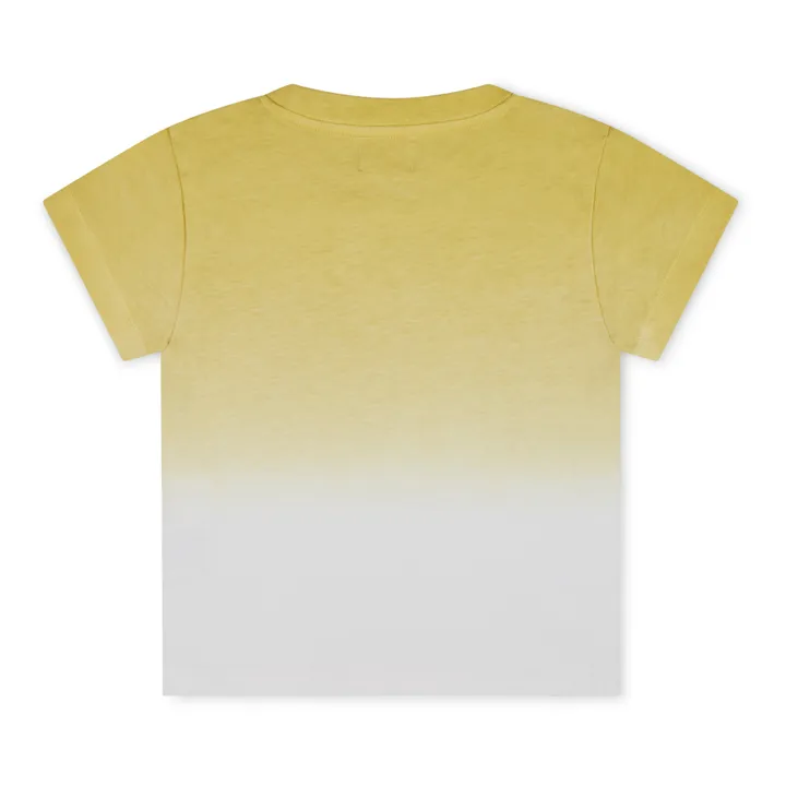 T-Shirt in cotone organico Tie and Dye | Giallo- Immagine del prodotto n°2