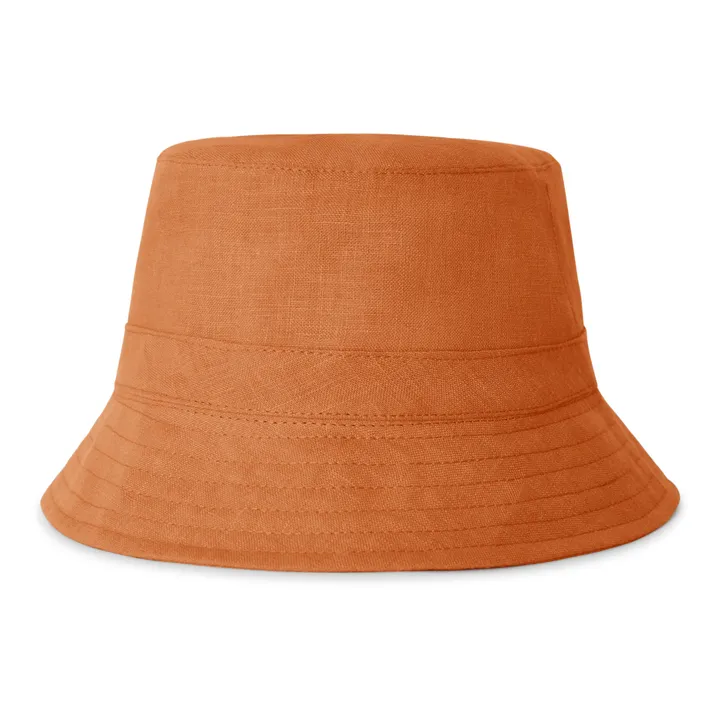 Linen Hat | Rust- Product image n°0