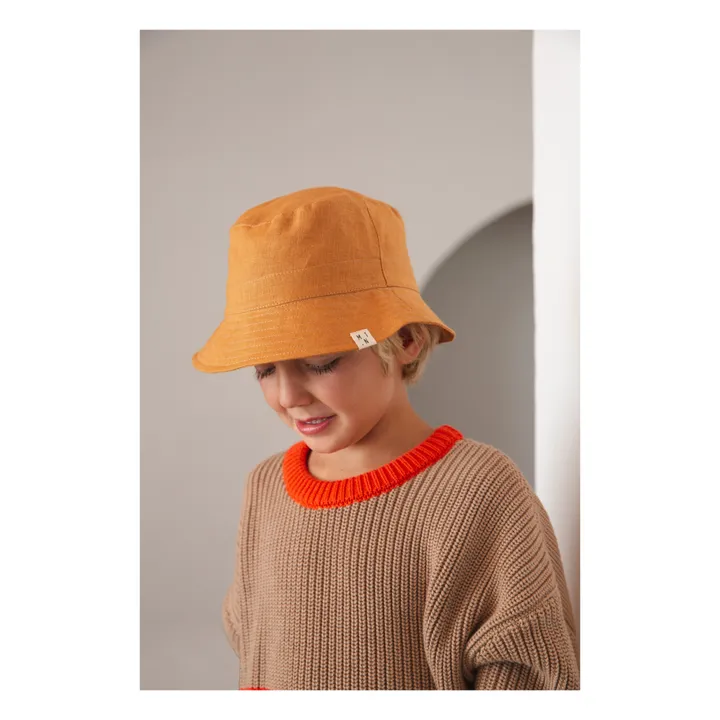 Linen Hat | Rust- Product image n°1