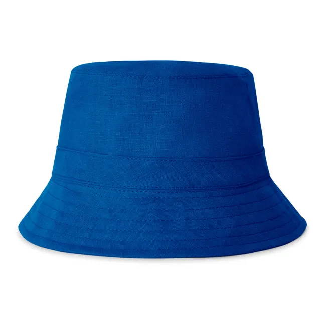 Cappello in lino | Blu