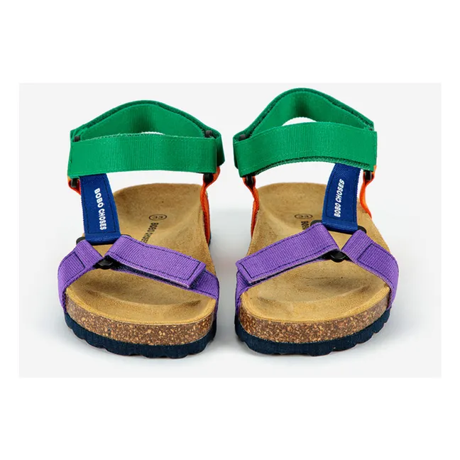 Sandales Bicolores | Vert