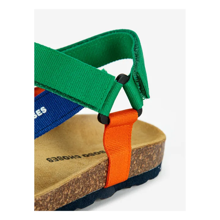 Sandalias tricolor | Verde- Imagen del producto n°7
