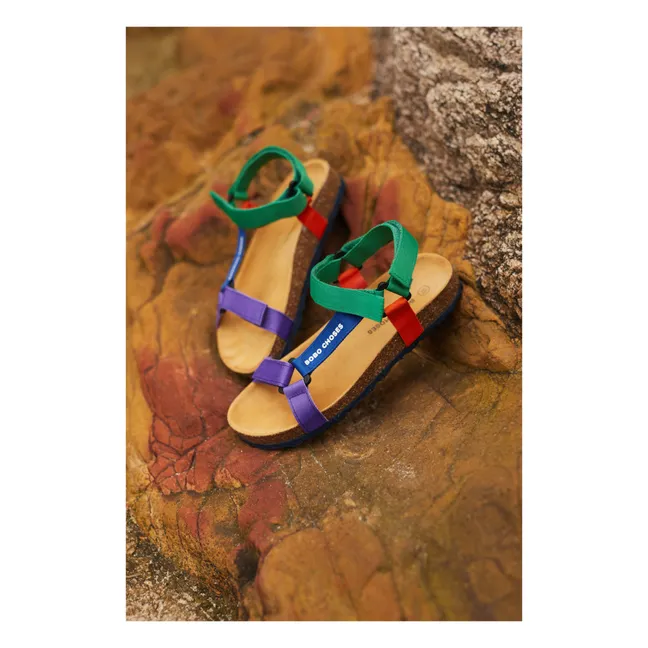 Two-Tone Sandals | Green