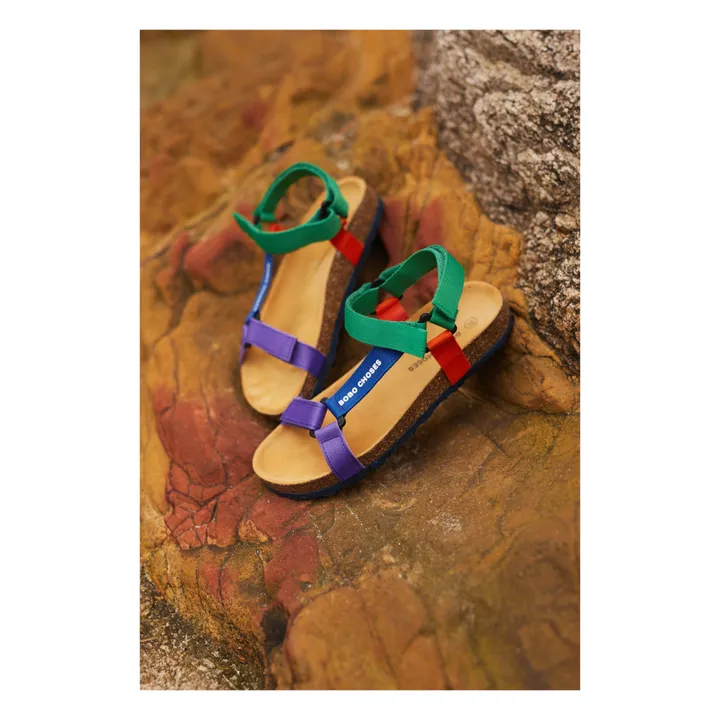 Sandalias tricolor | Verde- Imagen del producto n°5