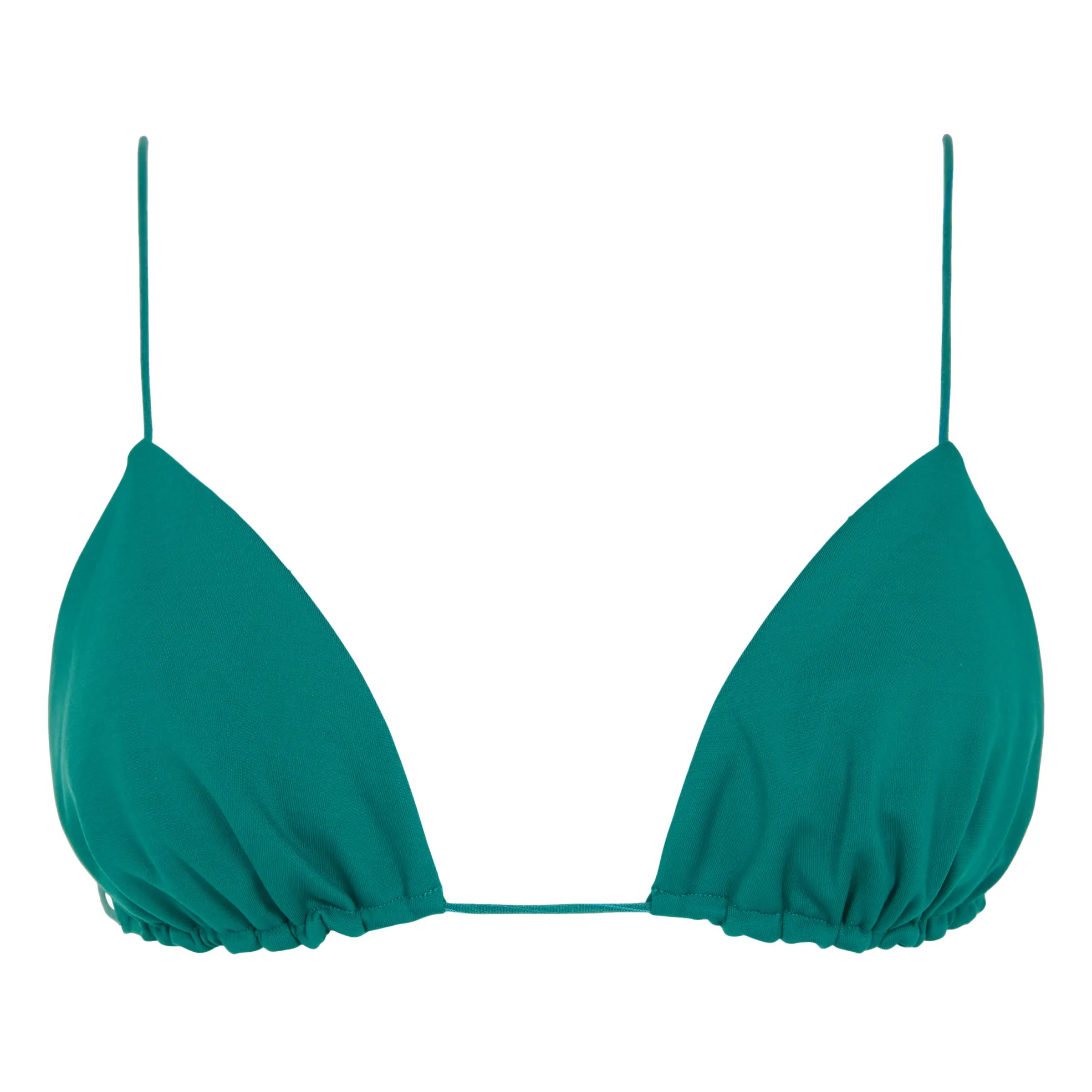 Ziah Green Thin Straps Bikini Top