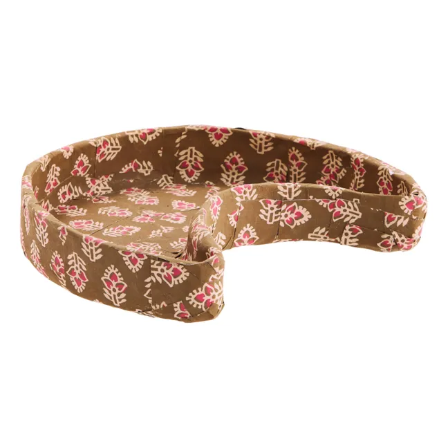 Plateau portaoggeti in carta | Marrone scuro