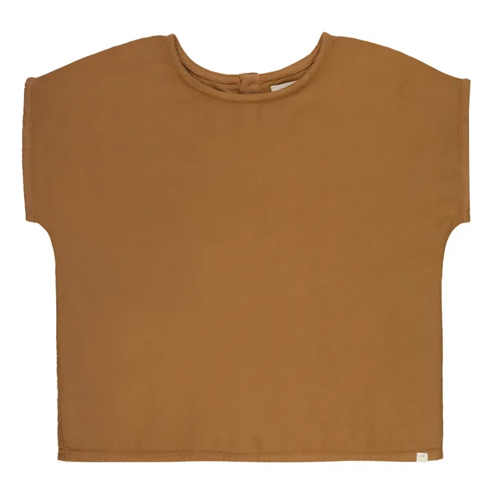 Camiseta Natalia de algodón orgánico | Marrón- Imagen del producto n°0