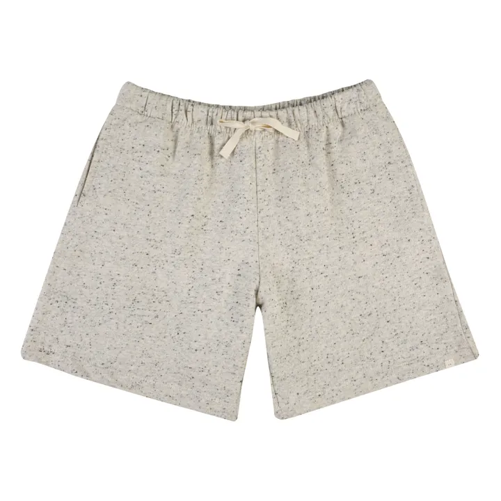 Eça Organic Cotton Flannel Shorts | Heather grey- Product image n°0