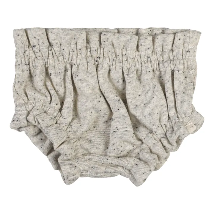Florón de vellón de algodón ecológico Aurea | Gris Jaspeado- Imagen del producto n°0