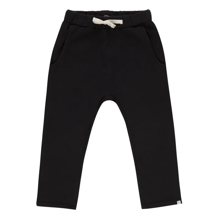 Amelie Organic Cotton Fleece Pants | Black- Product image n°0