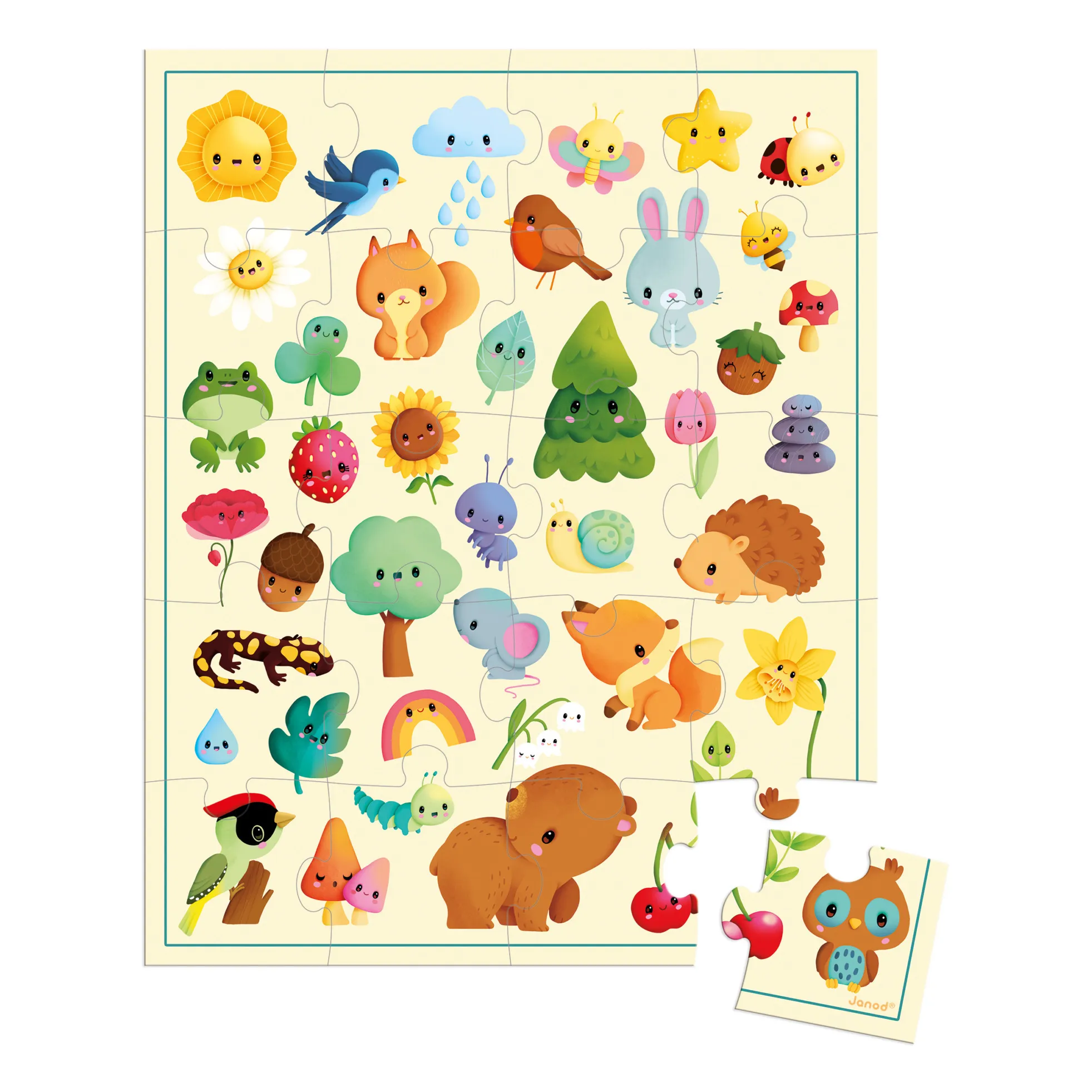 Puzzle Imagier de la nature - 20 Pièces- Image produit n°1
