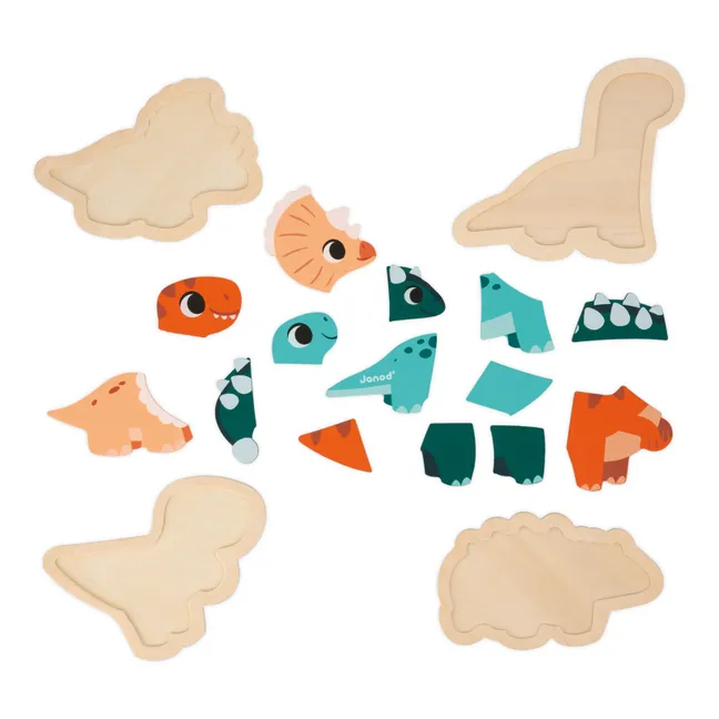 Puzzle Dino - set di 4